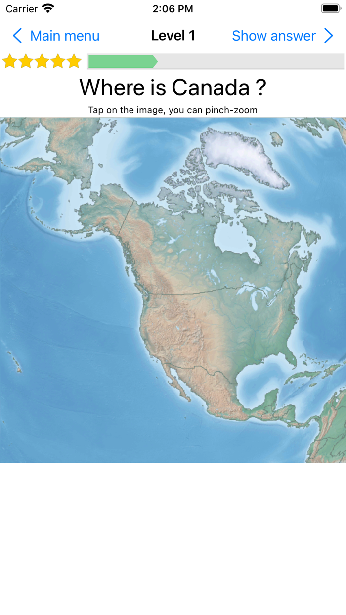 OneMileNorth Countries Quiz