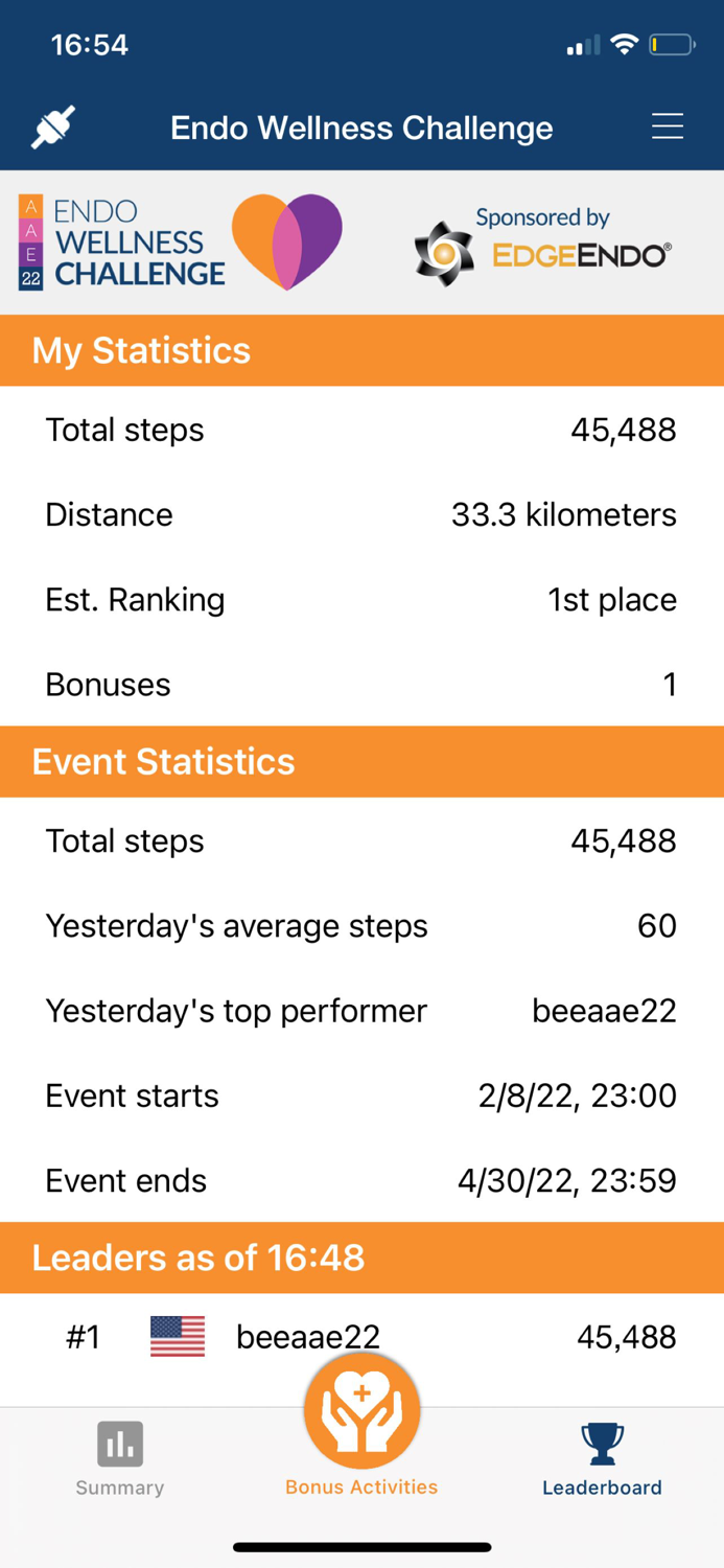 AAE22 Endo Wellness Challenge