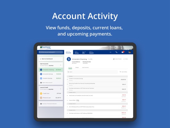 NAFCU Digital Banking iPad screenshot 5 - Finance app