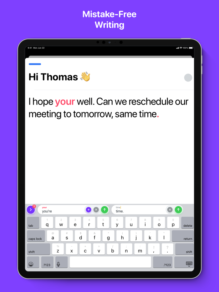 Typeright Grammar Check App