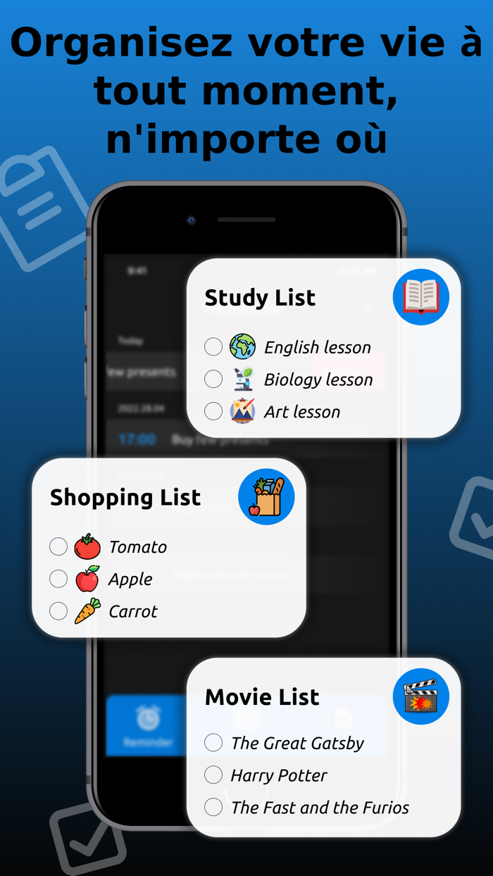 Alarme de Rappel Planificateur