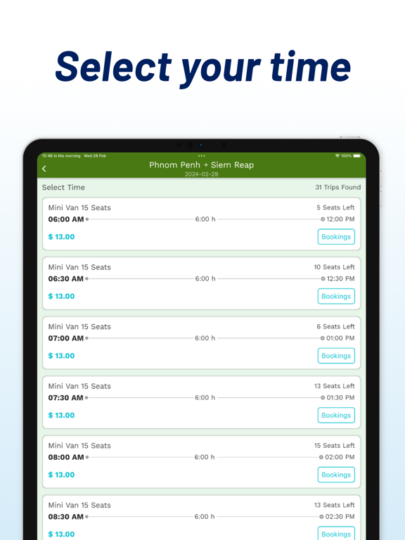 Larryta Bus iPad screenshot 4 - Travel app