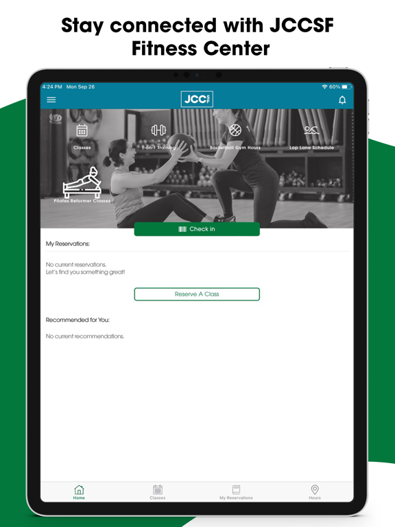 JCCSF Fitness Center iPad screenshot 1 - Health & Fitness app