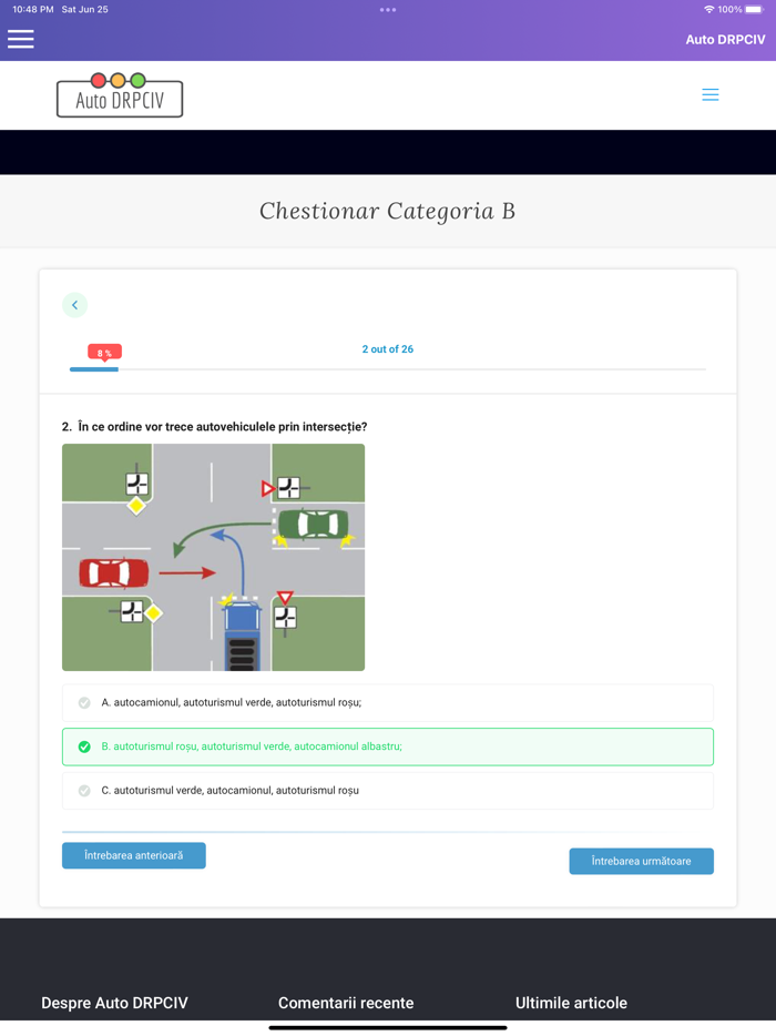 Auto DRPCIV - Chestionare Auto