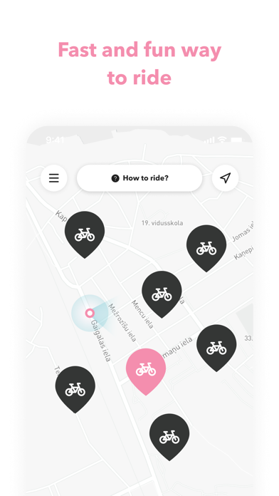 Pink Bike Sharing Bermuda Screenshot