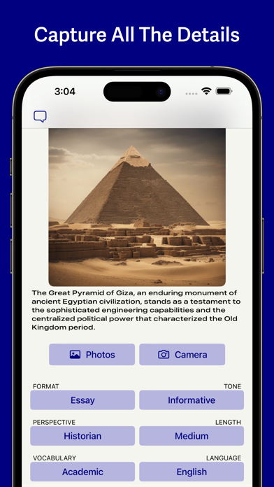 AI Photo Captions - 1000 Words Screenshot