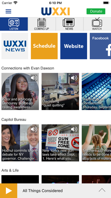 WXXI Public Media App Screenshot