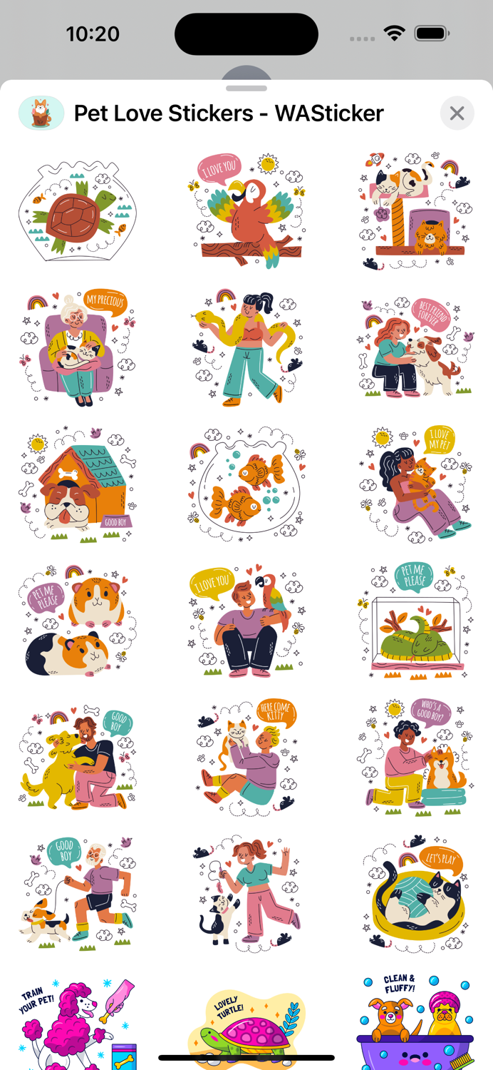 Pet Love Stickers - WASticker