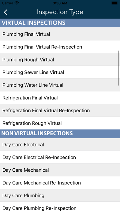 Buncombe Inspection Request Screenshot