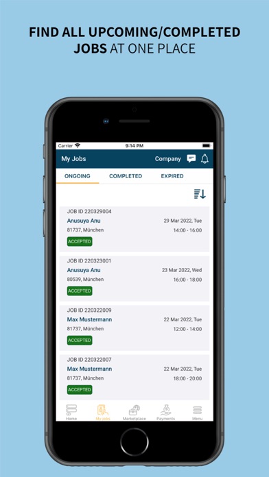 Reachaus for service provider Screenshot