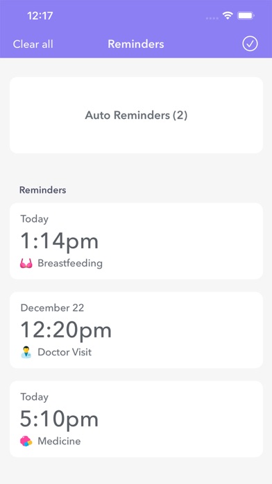 Baby Tracker: breast feeding + Screenshot