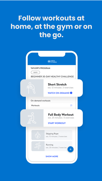 Mesa Fitness CO Screenshot