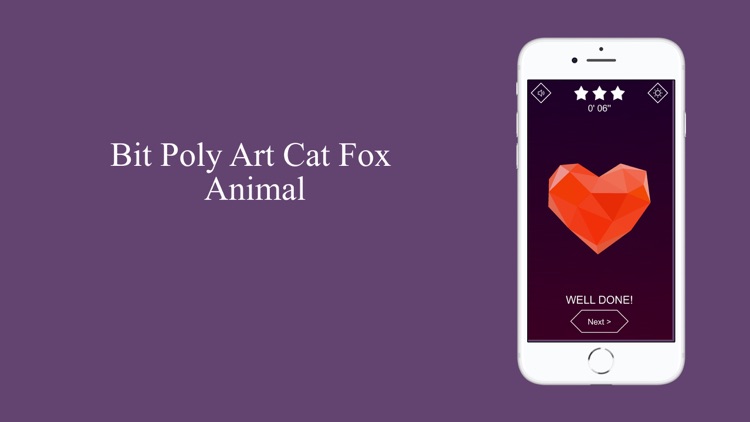 Bit Poly Art Cat Fox Animal