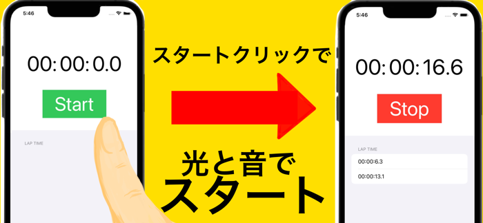 シンプルストップウォッチ