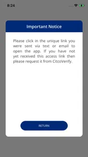 citcoverify iphone screenshot 2