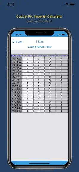 Game screenshot CutList Pro Imperial Cal. apk