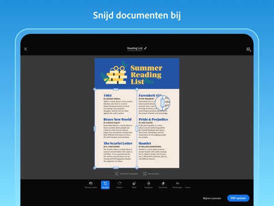 Adobe Scan: PDF- & OCR-scanner iPad app afbeelding 7