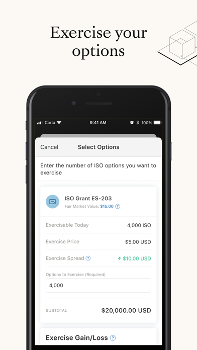 Carta - Manage Your Equity Screenshot