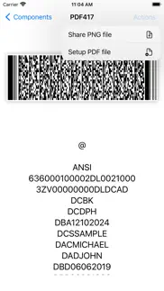 pdf417 aamva iphone screenshot 1