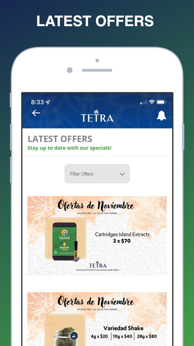Tetra Dispensary Screenshot