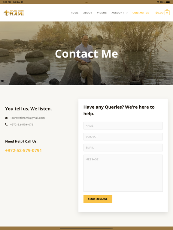 Tours With Rami iPad screenshot 5 - Travel app