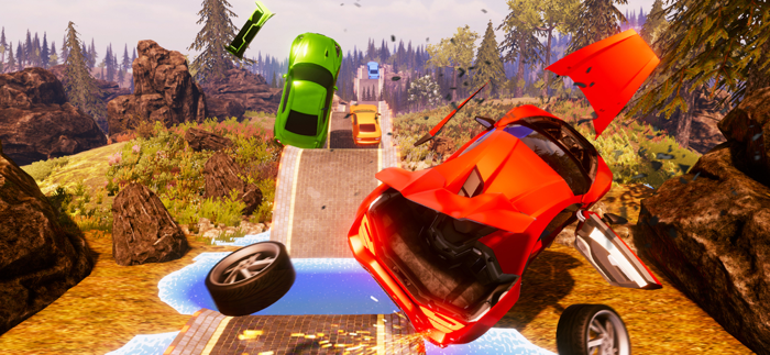 Car Crash Simulator Mega Jump
