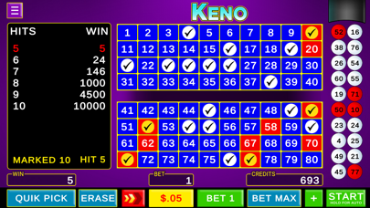 Keno Casino Games Classicのおすすめ画像2