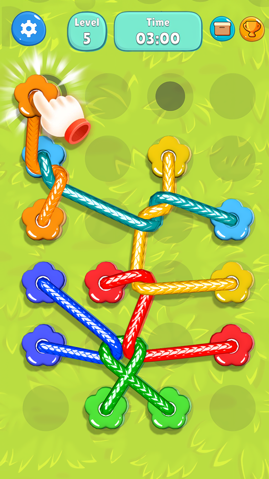 #7. Tangled Line 3D: Knot Twisted (iOS) 由: Hiker Games Joint Stock Company