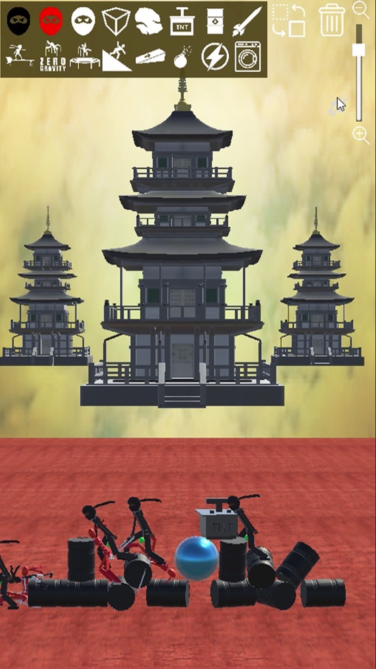 #4. Ninja Ragdoll Playground 3D (iOS) Podle: DELUXE ENTERTAINMENT STUDIOS LTD