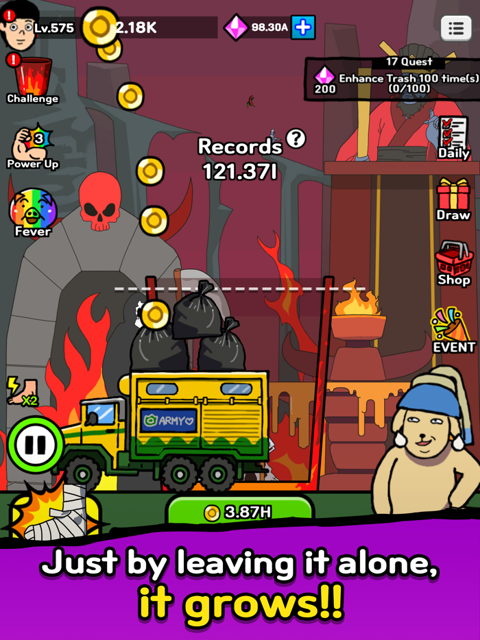 Trash King Clicker Games