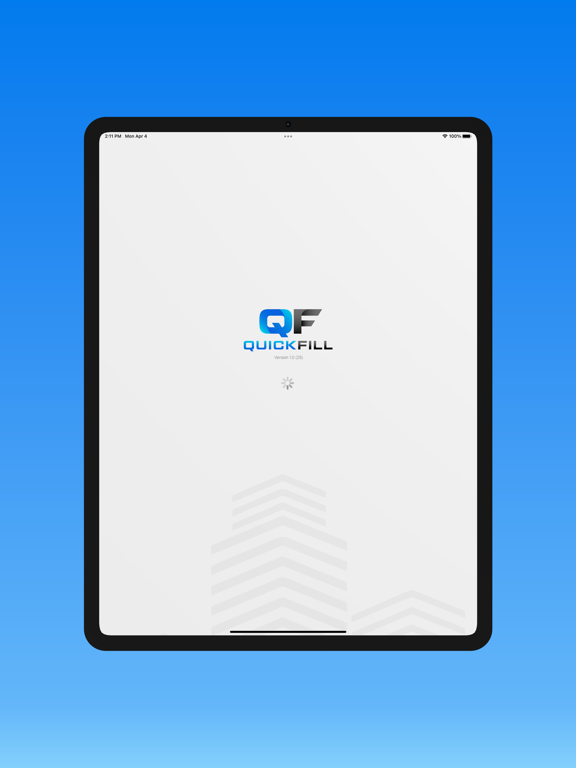 Quick Fill Inspection iPad screenshot 1 - Business app