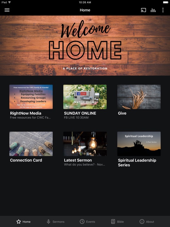 CWC Sandstone iPad screenshot 1 - Education app