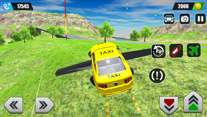 Flying Taxi Driving Car Game Screenshot