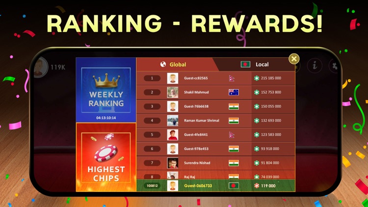 Nine Card Brag Game - Kitti screenshot-3