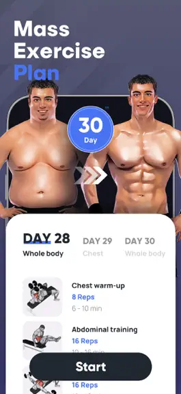 Game screenshot Perfit-Men's Fitness Coach mod apk