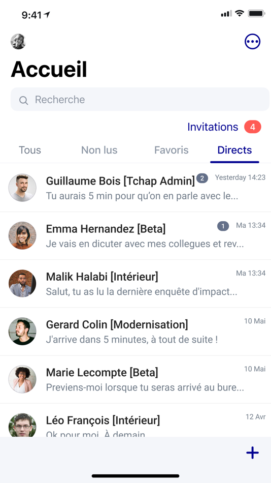 #2. Tchap (iOS) By: DINSIC