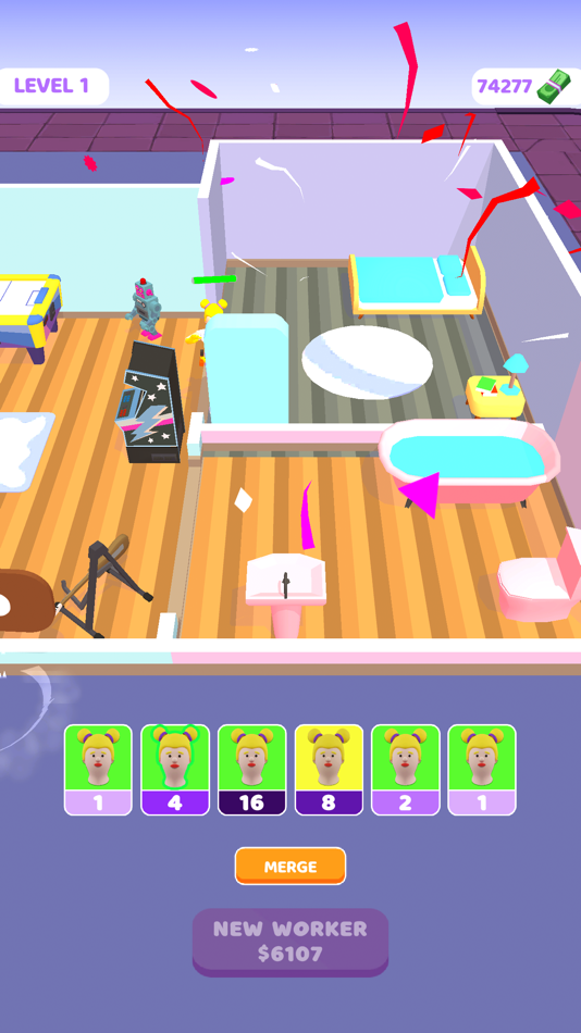 #7. Merge & Clean (iOS) Podle: Marula Games OU