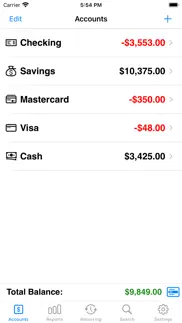 accounts 3 checkbook iphone screenshot 1