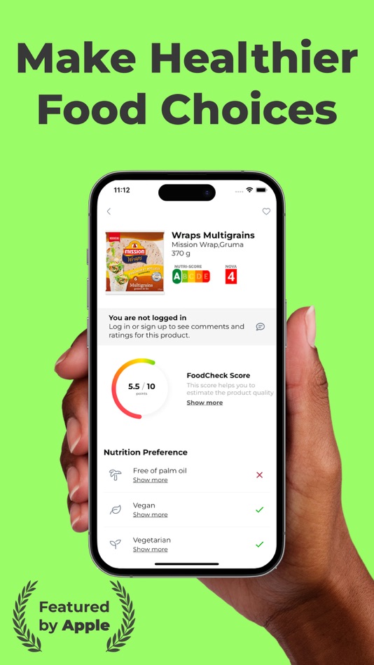 Food Check: Product Scanner - 3.22.0 - (iOS)