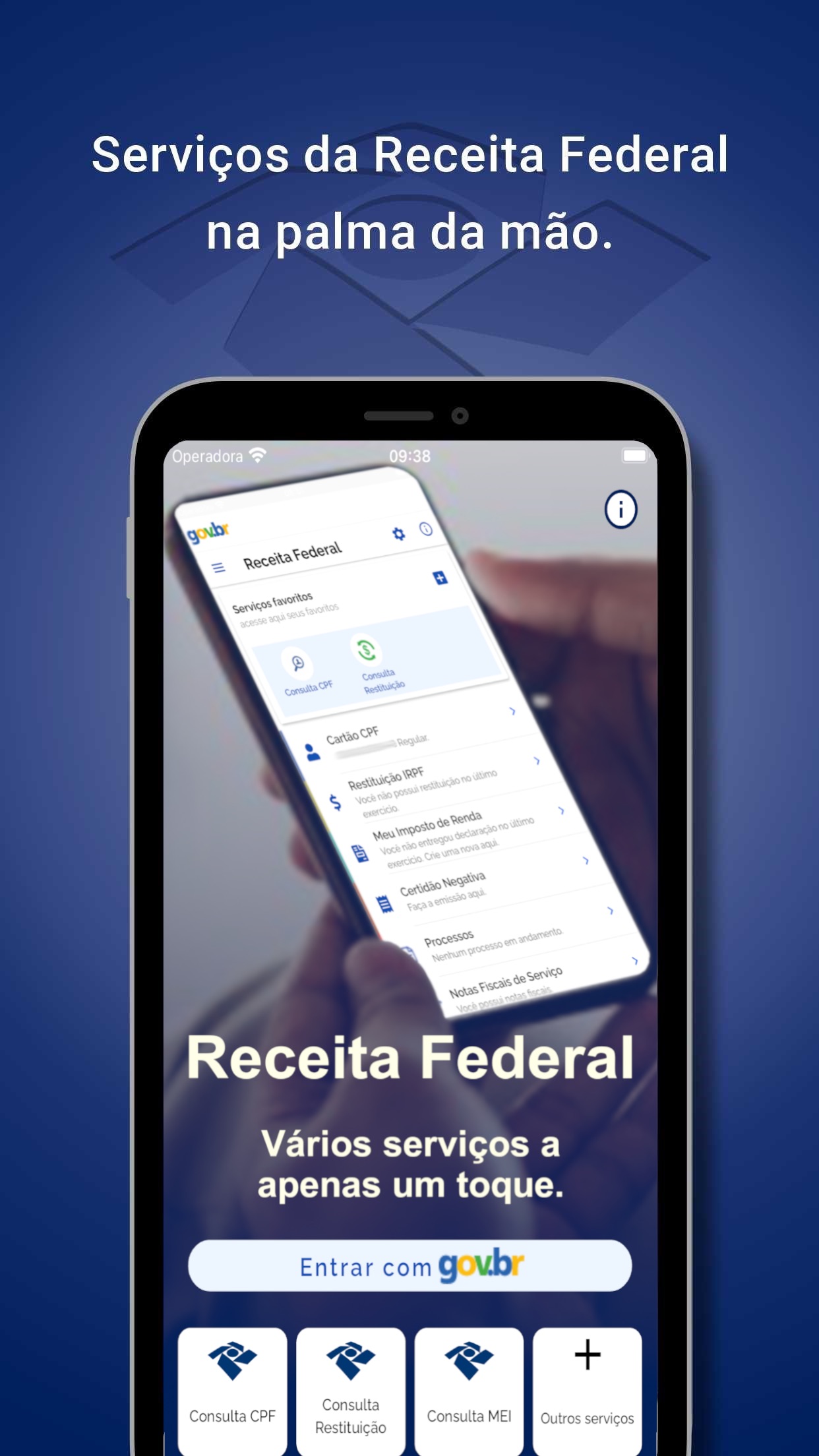 Screenshot do app Receita Federal