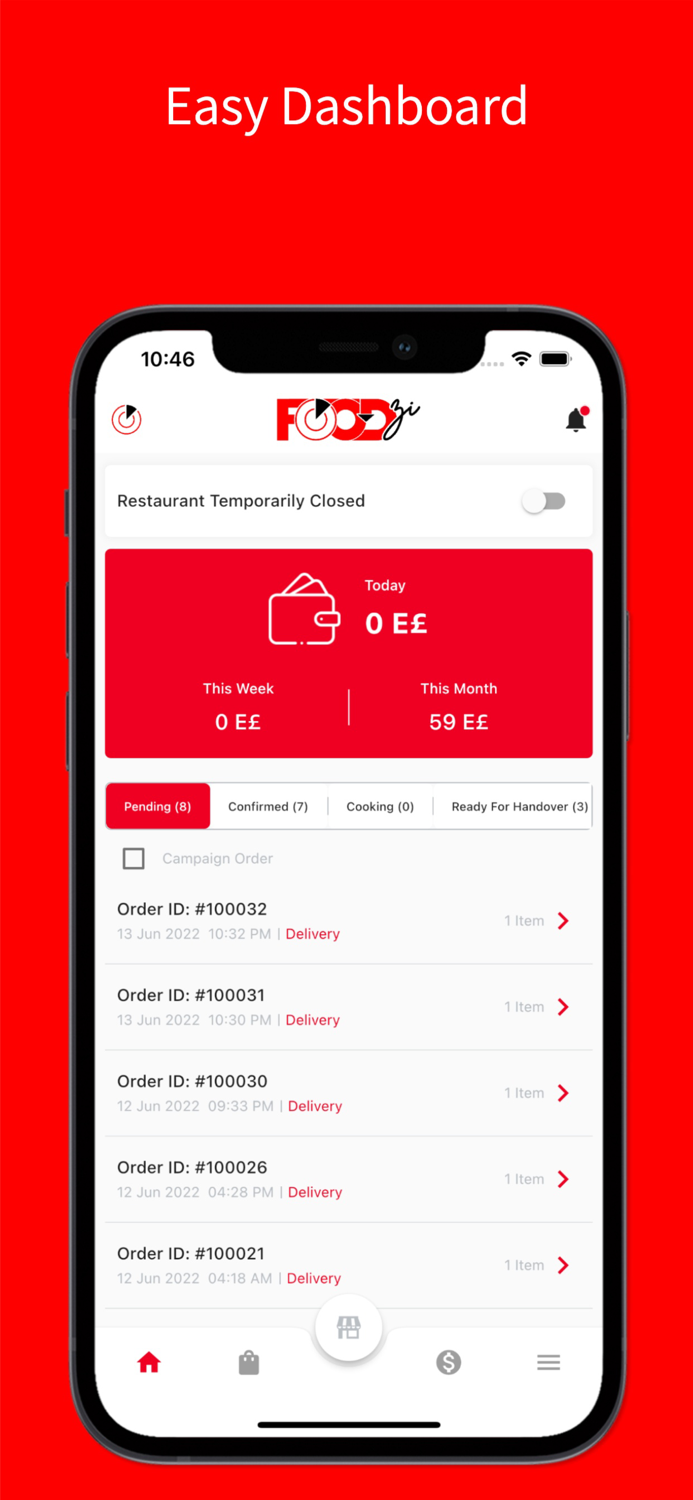 Foodzi Restaurant App