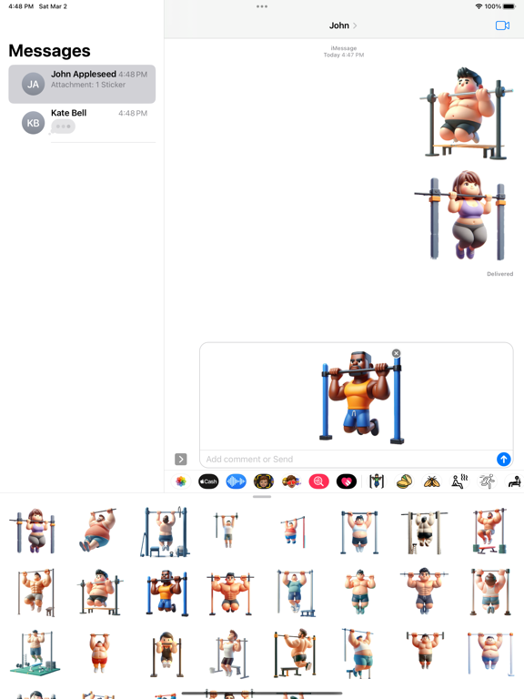 Screenshot #6 pour Pull Up Stickers