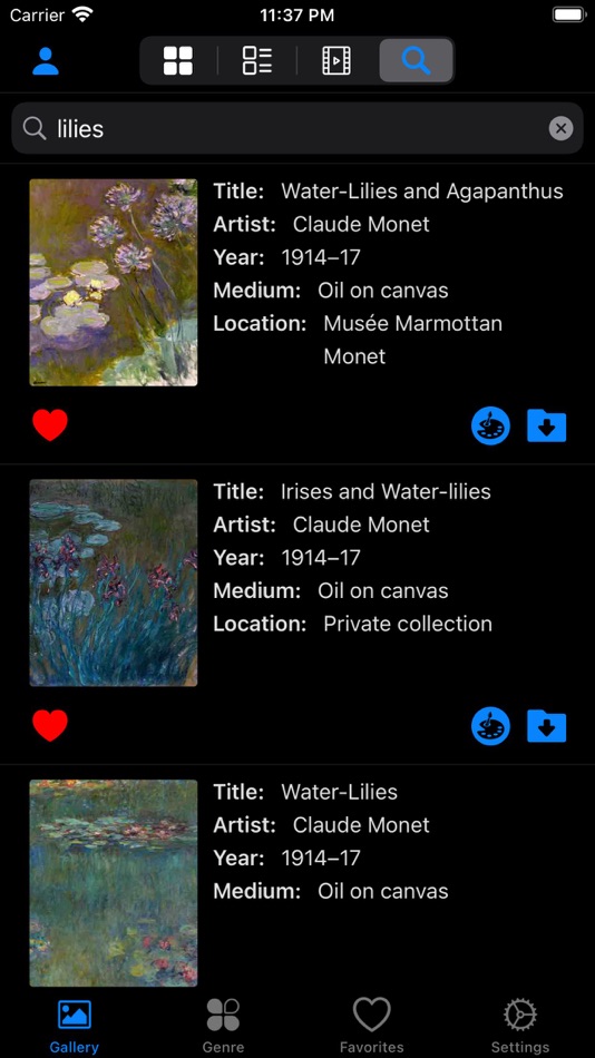 #4. Artlist - Monet Collection (iOS) Podle: Jinan Matrix Information Technology Co., Ltd.