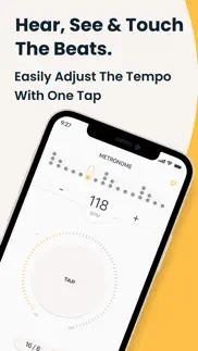 metronome: tempo, tap, beat iphone screenshot 2