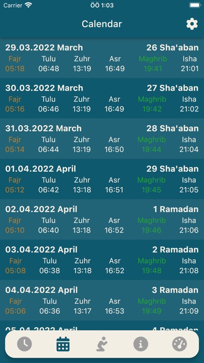 Ramadan 2024 - Prayer Times