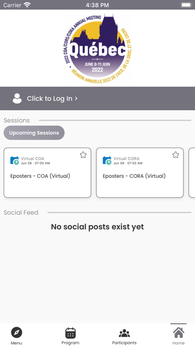 COA 2022 Annual Meeting Screenshot