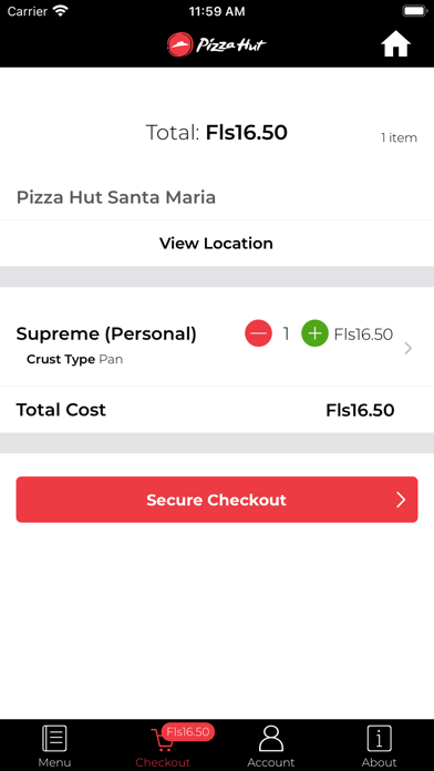 Screenshot 4 of Pizza Hut Curacao App