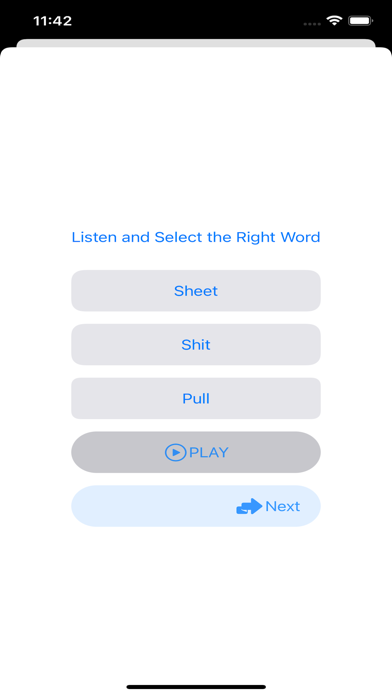 English Pairs Words Pronounce Screenshot