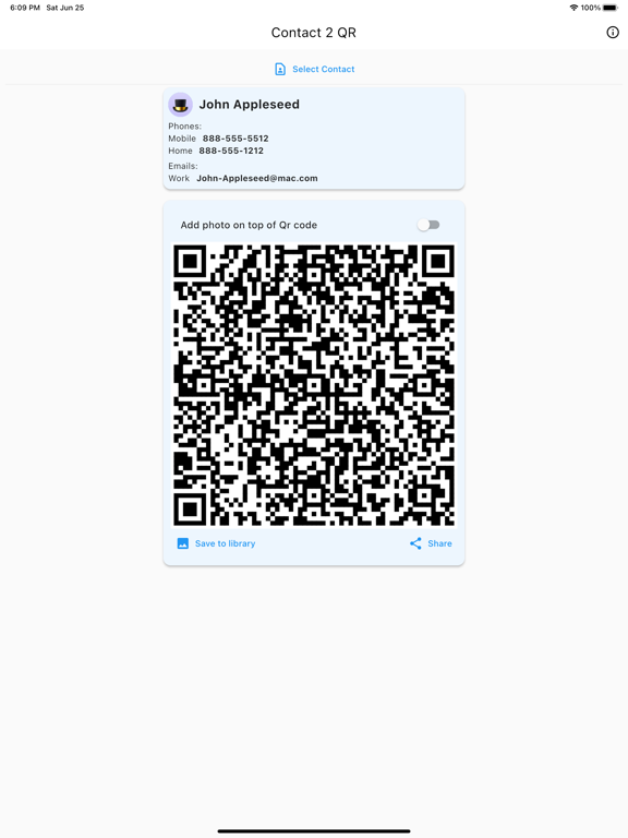 Screenshot #6 pour Contact 2 QR