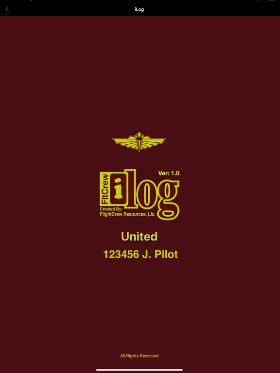 iLog Aviation Logbook iPad screenshot 1 - Travel app